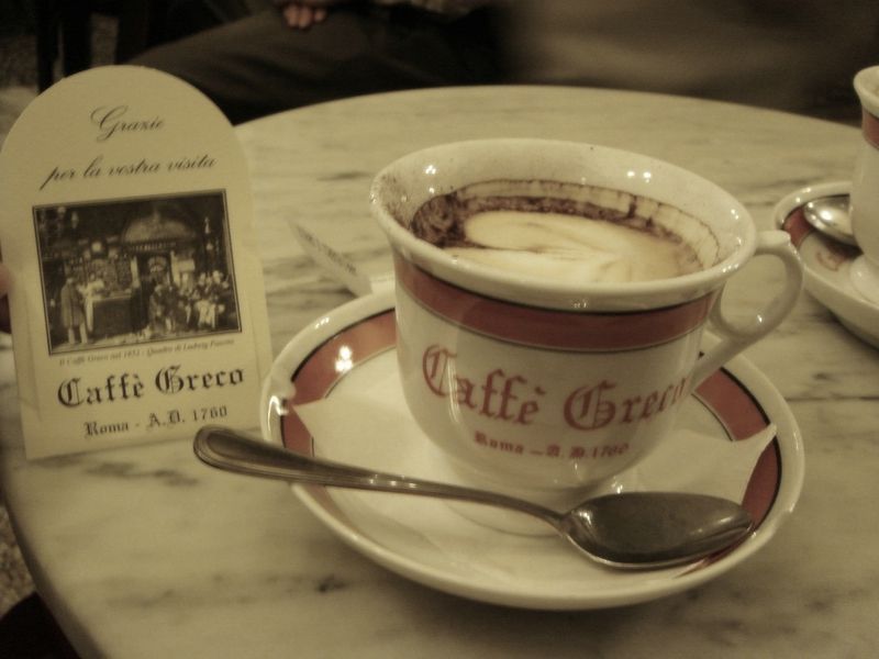 Caffè letterario a Roma Caffè Antico Greco