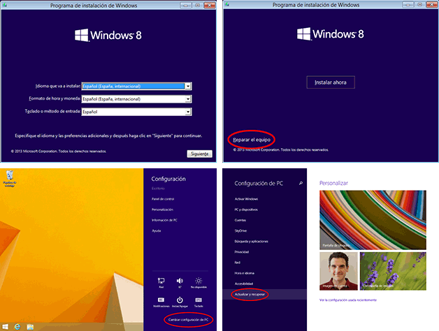 Remontuokite "Windows 8.1"