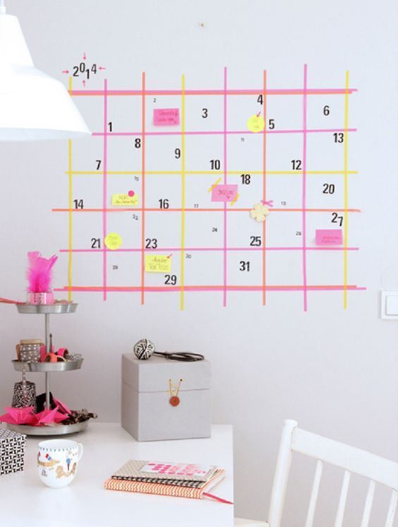 Sette idee per decorare le tue pareti con nastro washi