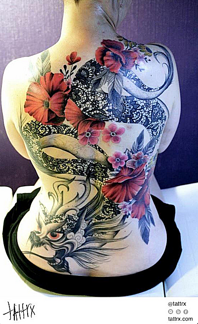Japonské dračí tetování