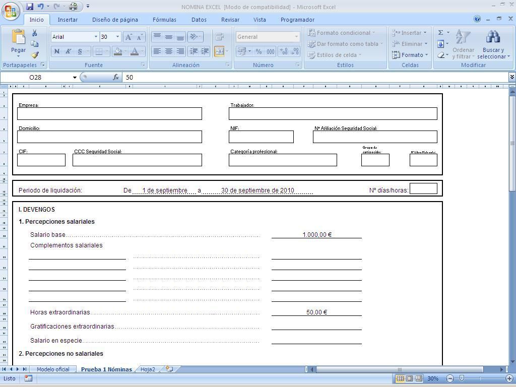 Excel maler klar til bruk i Human Resources avdelingen