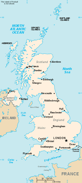 Foreslått rute - Storbritannia