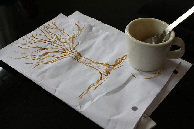 Wie man mit Kaffee malt