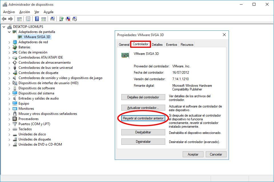 Återställ drivrutiner i Windows 7, 8, 8.1 eller Windows 10