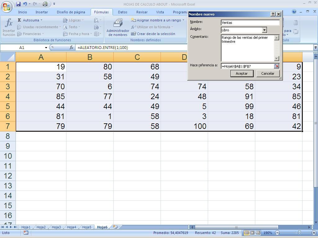 Pasirinkite "Excel" diapazonuose.