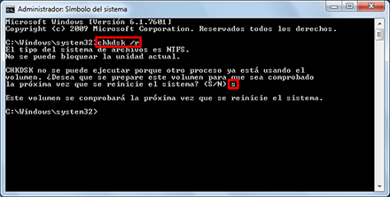 Utiliser CHKDSK sous Windows 7, XP ou Vista
